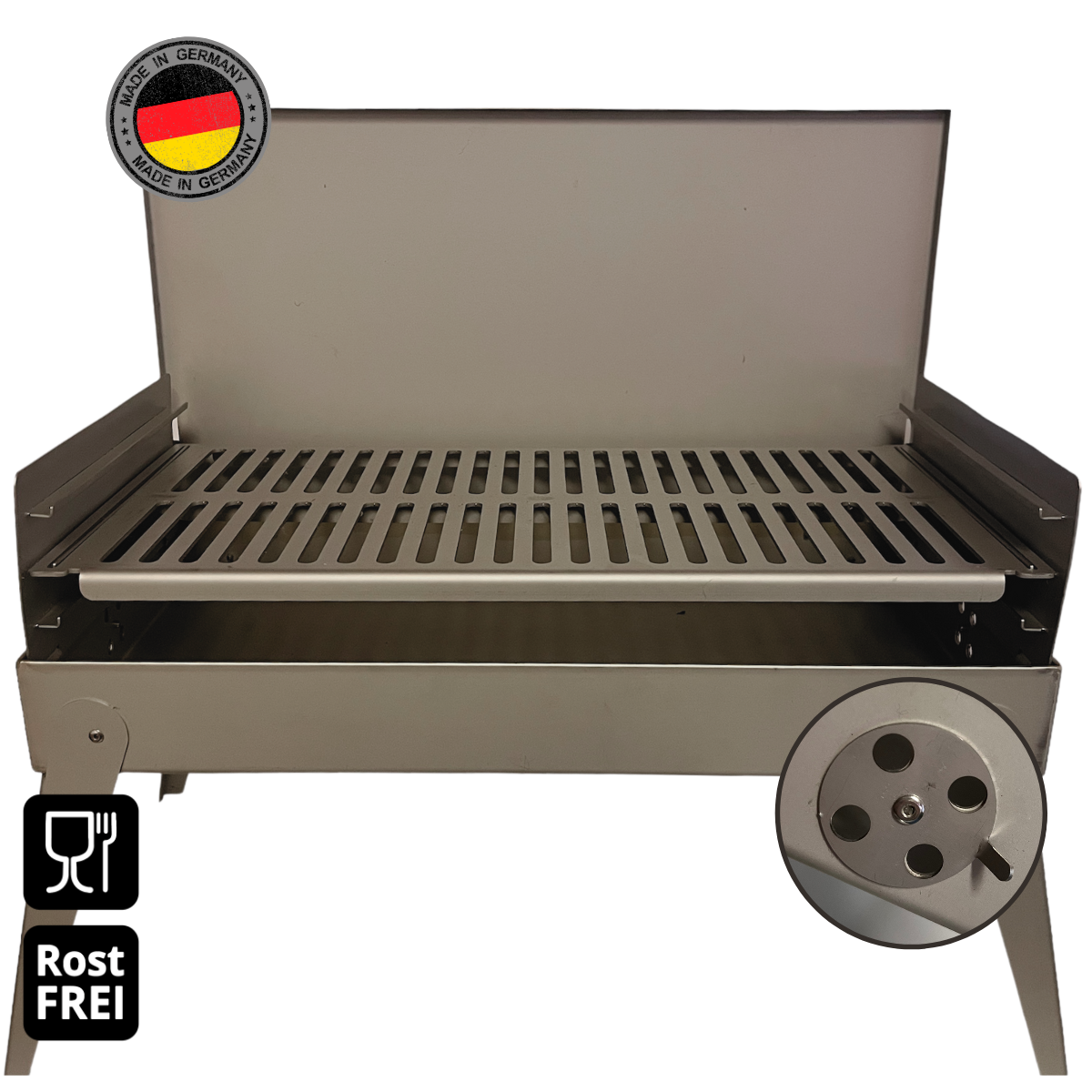 Taschengrill/ Campinggrill BBQ TO GO Tragbarer Grill