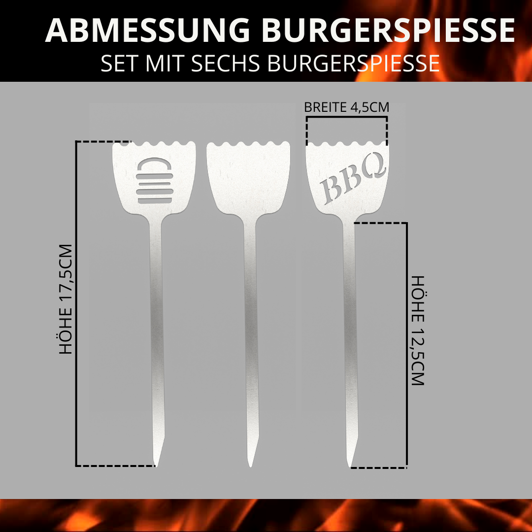 Terma Burgerspieße 6SET Made in Germany…